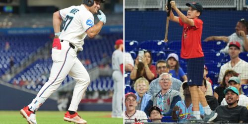 New bat yields Marsee's '26 breakout, old bat goes home with lucky kid