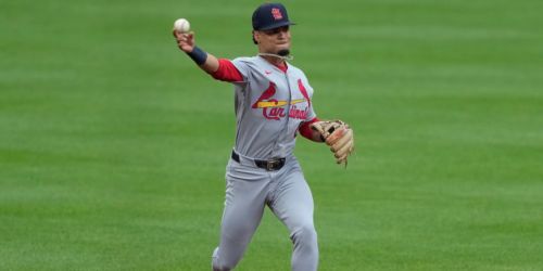 Still out of Cards' lineup, Winn comes in for defense vs. Phillies