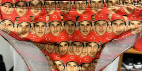 Everyone loves Tito. His catcher enough to gift him swim trunks with his face on it