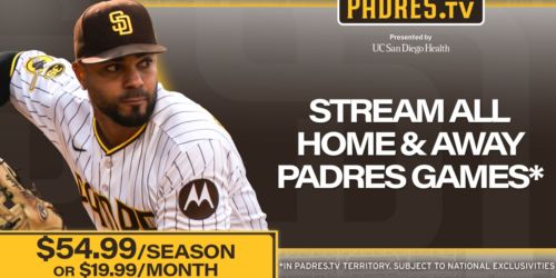 Stream Padres games on PADRES.TV for low price of $54.99