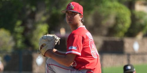 Angels No. 1 prospect Bremner deals heat in Cactus League debut