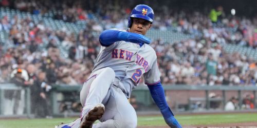 Soto out of lineup, day to day with mild calf strain; no decision on IL yet