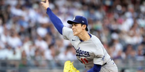 Best version of Sasaki helps Dodgers get back on feet to open half