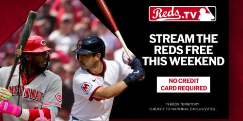 Watch Reds' showdown with Guardians free on Reds.TV this weekend