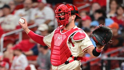 Young Cardinals catcher's torrid streak is placing pressure on faltering incumbent