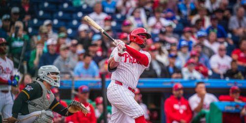 Schwarbomb season! Phils slugger smashes HR out of ballpark in 1st spring AB