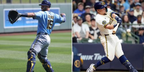 Brewers call up top catching prospect Quero; Vaughn (broken hamate bone) to IL