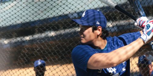 Ohtani takes rare on-field batting practice, but slump continues -- for now