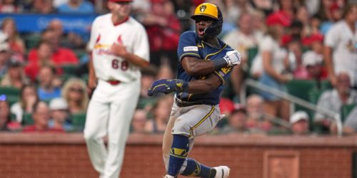 'A kid's dream': No. 67 overall prospect Lara collects 1st MLB hit in Crew debut