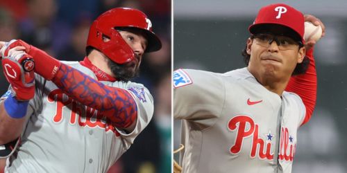 Schwarber's heroics, Luzardo's gem outdo former teammate Suarez