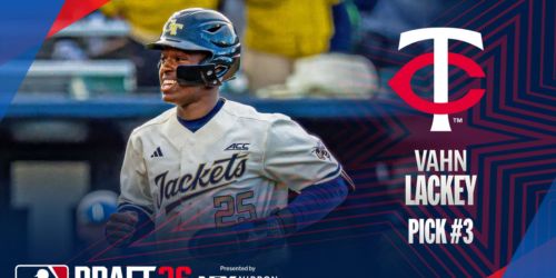 At No. 3 overall, Lackey first catcher to be Twins' first pick since Mauer