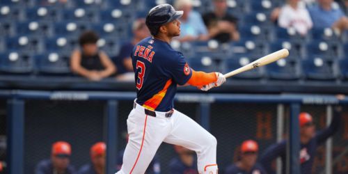 Peña homers in final spring game, but Opening Day status still uncertain