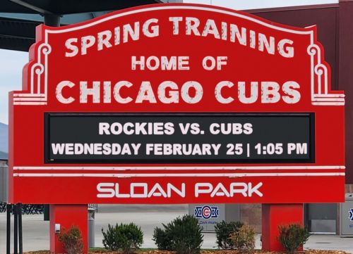 Cubs vs. Rockies at Mesa Wednesday 2/25 live discussion threads