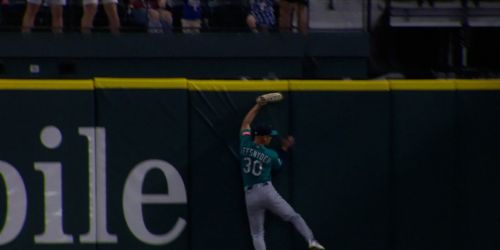 Refsnyder leaves everyone -- especially his pitcher -- stunned with this HR robbery