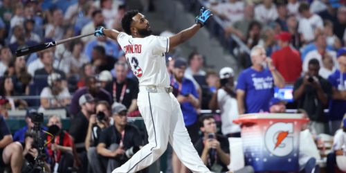 Caminero launches Derby's longest HR before falling to eventual champ