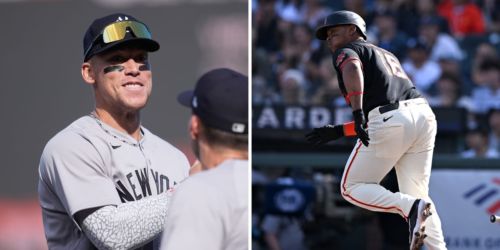 Old AL East foes Judge, Devers share laugh on the West Coast