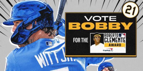 Witt's five-tool community impact earns Roberto Clemente Award nomination
