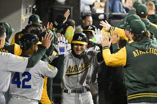 A’s beat Angels 16-11 In Wild One!