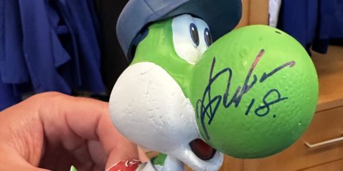 Yoshi bobblehead almost as popular as Yoshi to Dodgers players