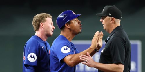 Crow-Armstrong, Cubs upset by missed balk call in shutout loss