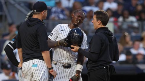 Vicious Jazz Chisholm collision in Yankees' slopfest vs. Tigers is new rock bottom