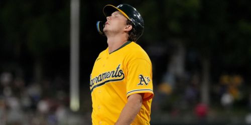 A's bats go cold without red-hot Gelof, recovering after HBP to head