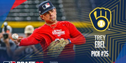 'We did it, bro!': High school SS Ebel joins brother in Brewers system as No. 25 pick