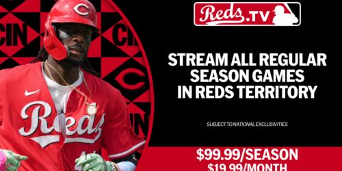 NEW for 2026: Stream Reds games on Reds.TV; get a free trial