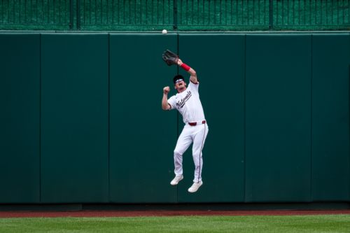 Jacob Young has managed to hold off the competition and remain the Nationals center fielder