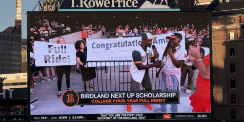 O’s surprise Harlem Park 8th grader with inaugural Birdland Next Up Scholarship