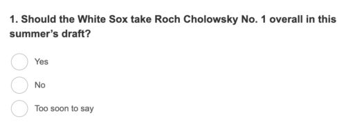 White Sox Reacts: Cholowsky, or no?
