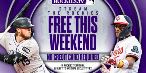 Watch Rockies-Twins all weekend for free on ROCKIES.TV