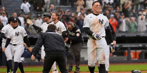 Judge ends HR drought with maximum drama: A walk-off shot vs. Rays