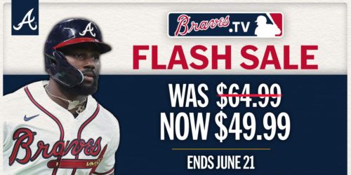 Flash Sale: Get Braves.TV for $49.99