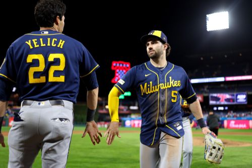 Brewers strike early against Phillies, earn 99th win