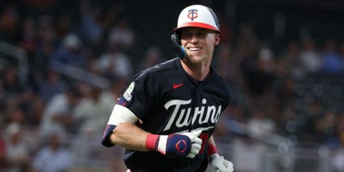 'Dude. Don't strike out': Jenkins hits 1st big league HR off a fellow outfielder