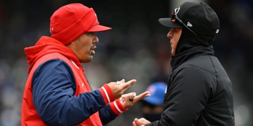 Angels unable to challenge key play at plate after allotted time elapses