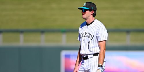 Following brain tumor removal, Wimmer full-go at Rockies camp