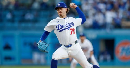 Justin Wrobleski carries no-hit bid into the sixth in Dodgers' win over Phillies