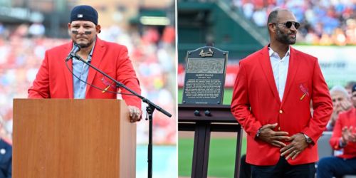 Cardinals legends Yadi, Pujols enter team Hall of Fame
