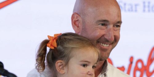 Father's Day 'very special' for Alby -- O's manager, son and dad of 3