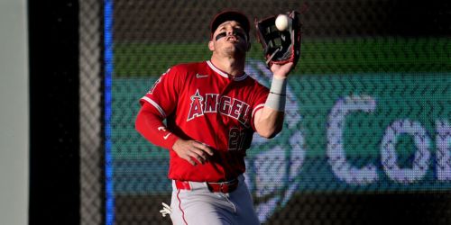 Trout sets Angels mark with 1,367th game played in CF