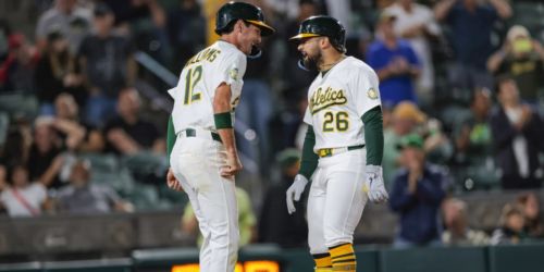 Cortes makes A's history with his bat, but his glove may have saved the game