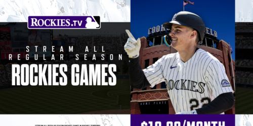Stream games on ROCKIES.TV for $19.99 per month, get a free trial