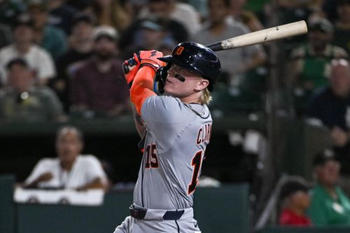 Max Clark cracks first MLB homer as Tigers survive late scare