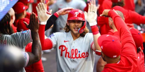 Harper, Schwarber, Bohm all go deep to back Luzardo's 8-K effort