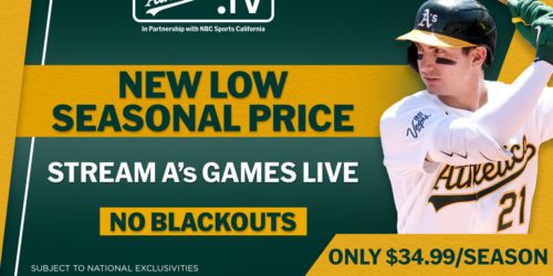 Price drop! Stream games on ATHLETICS.TV