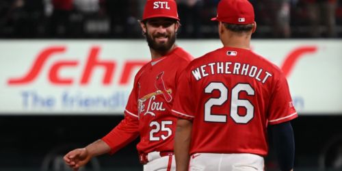 Saggese (on his birthday!) steps up for Cards after Winn exits game