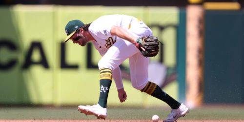 Wilson (left shoulder soreness) a late scratch Monday in KC opener