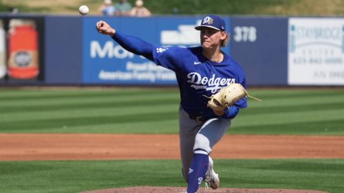 Young Dodgers starter showed concerning velocity drop in latest spring training start